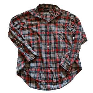 Vintage 90s Ralph Lauren Shirt Mens Size XL Red Green Plaid Long Sleeve Cotton
